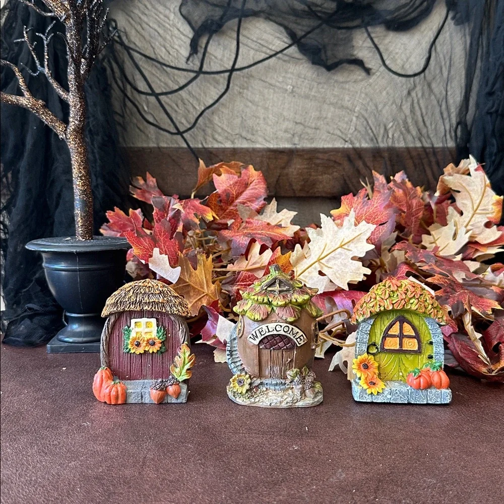 Target Autumn Miniature House Set - Brown, Orange, Green